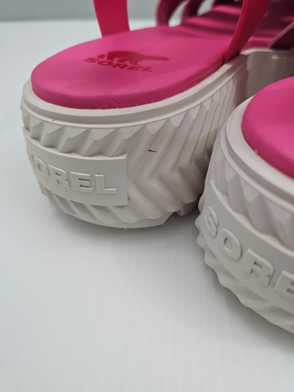 Sorel Ona Fisherman Streetworks Platform Sandal Women 10.5 Pink Chunky Lug Sole - Picture 13 of 16